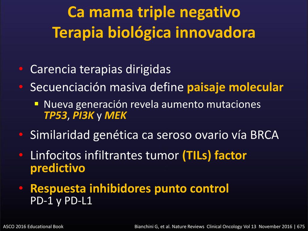 pronostico del cancer de mama triple negativo